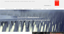 Desktop Screenshot of bystronic.es